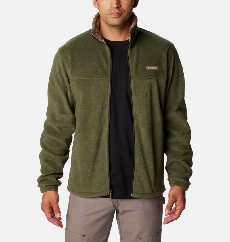 Olive Men's Columbia PHG Fleece Jacket | TRJVN-0168