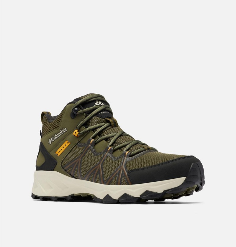 Olive Men's Columbia Peakfreak II Mid OutDry Boot Hiking Shoes | TIXCR-4012