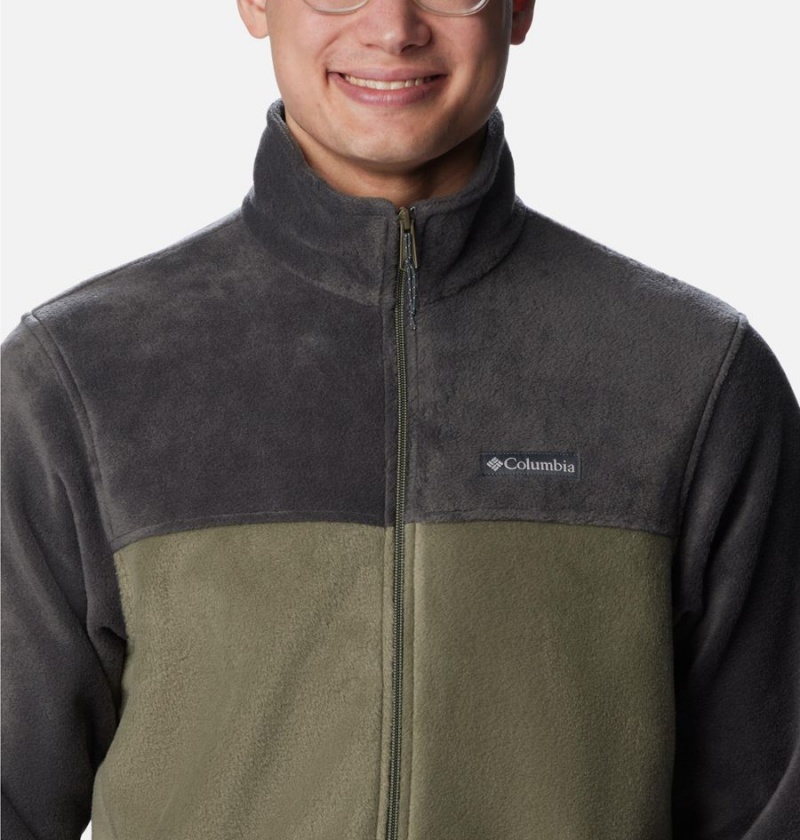 Olive Men's Columbia Steens Mountain 2.0 Full Zip Fleece Jacket | YACVX-6023