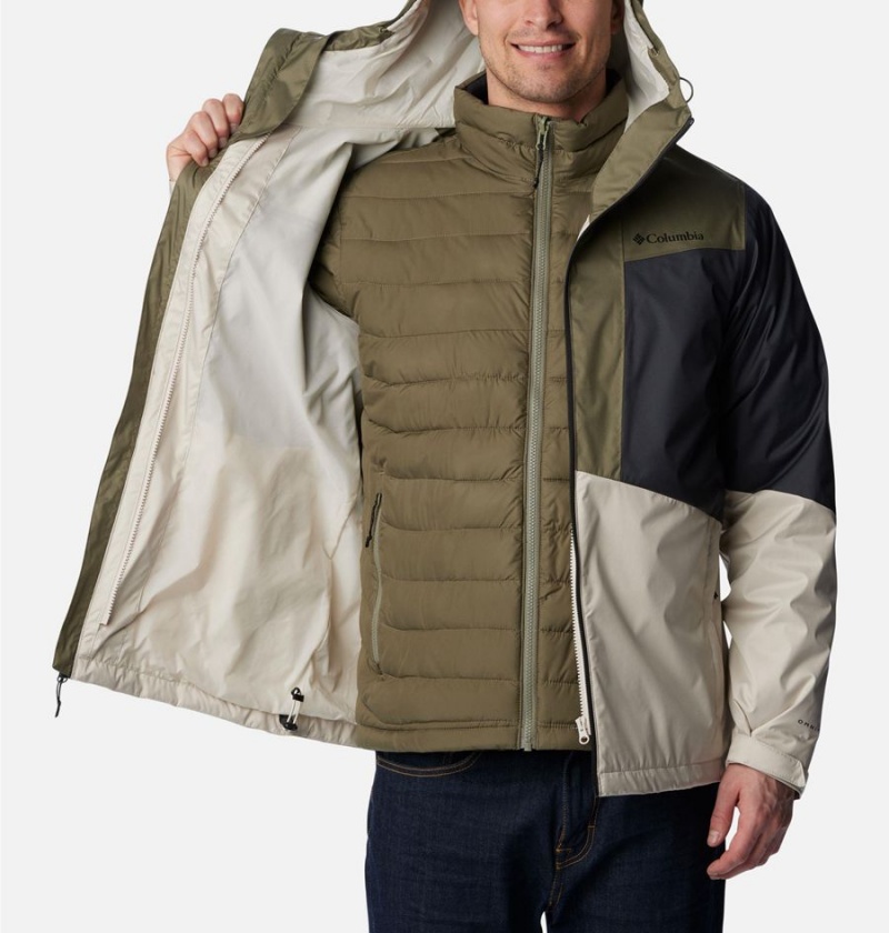 Olive Men's Columbia Wallowa Park Interchange 3 In 1 Jackets | QIZAD-2197