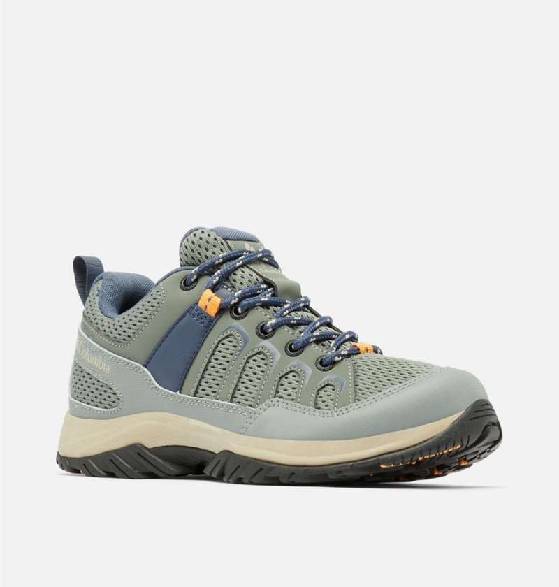 Olive Women's Columbia Granite Trail Waterproof Hiking Shoes | MEVTX-3078