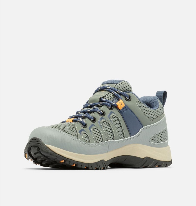 Olive Women's Columbia Granite Trail Waterproof Hiking Shoes | MEVTX-3078