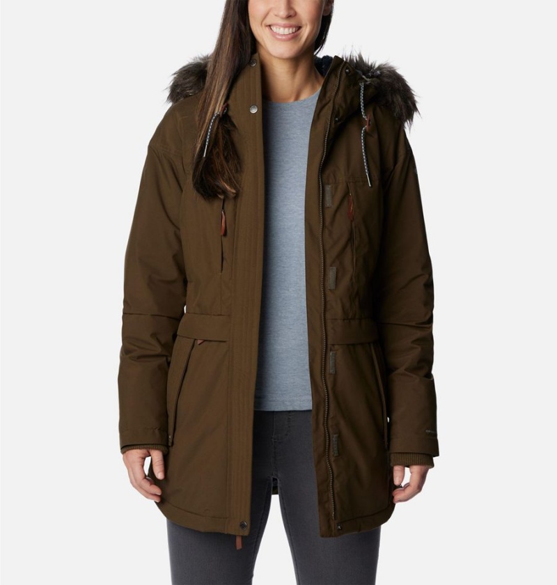 Olive Women's Columbia Payton Pass Insulated Coats | DPMNJ-4968