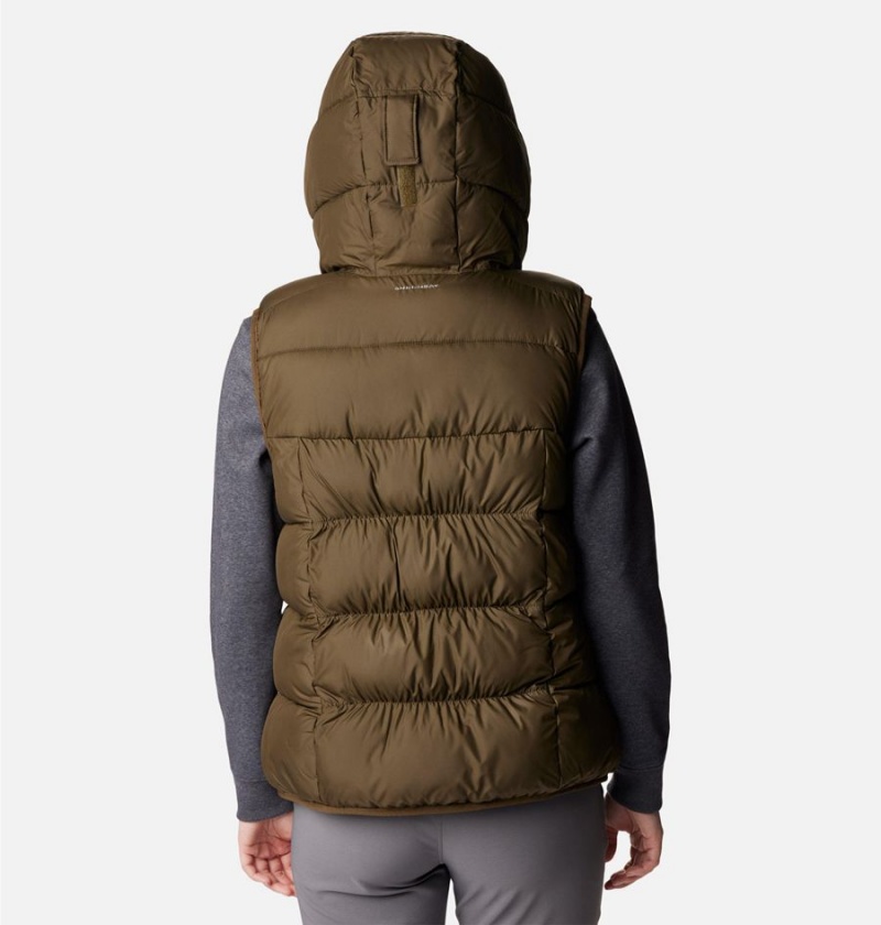 Olive Women's Columbia Pike Lake II Insulated Vest | WSRUX-1489