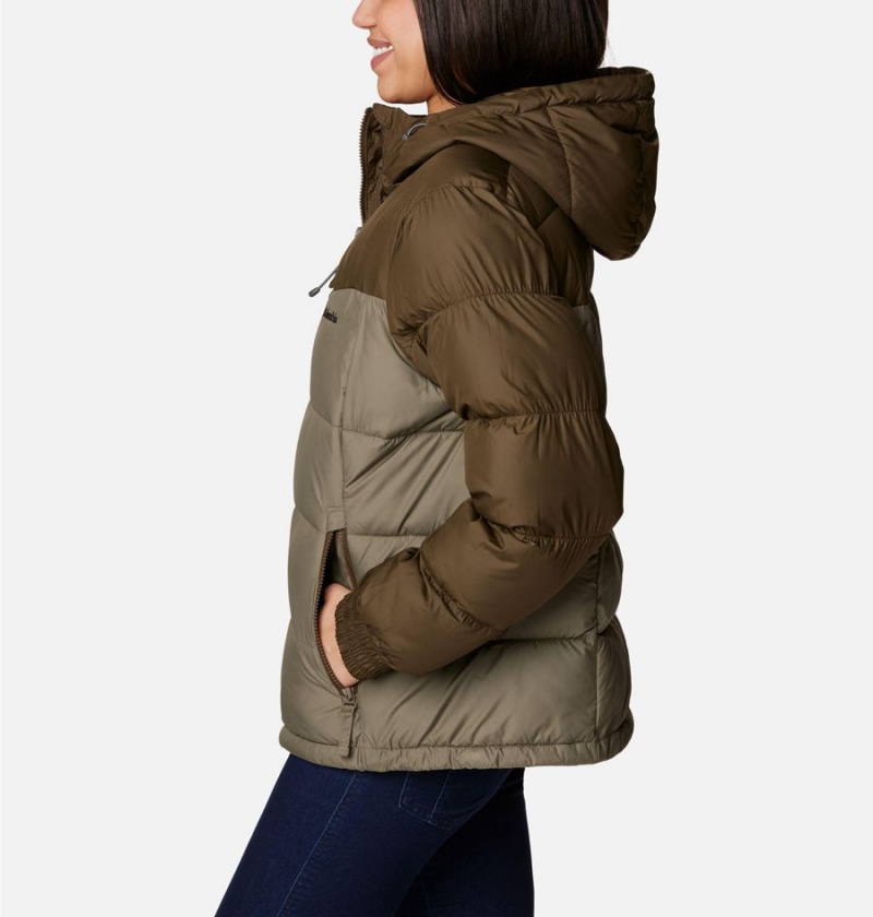 Olive Women's Columbia Pike Lake II Insulated Puffer Jacket | DUNGM-4756