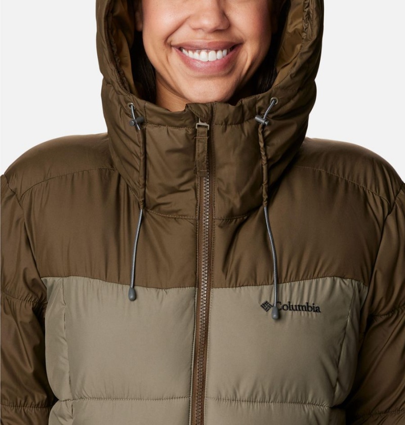 Olive Women's Columbia Pike Lake II Insulated Puffer Jacket | DUNGM-4756