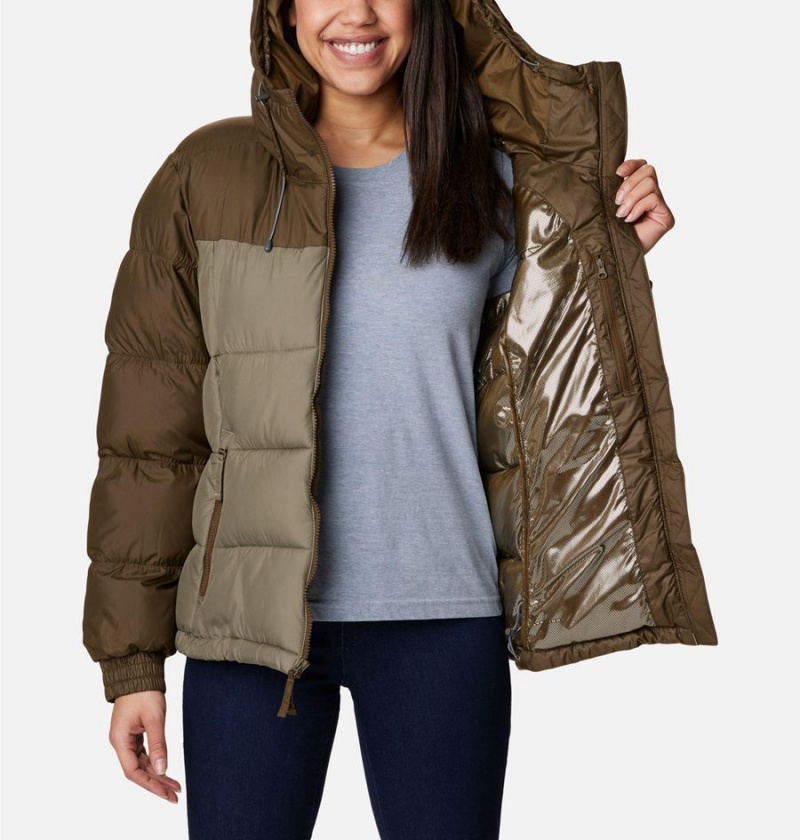 Olive Women's Columbia Pike Lake II Insulated Puffer Jacket | DUNGM-4756