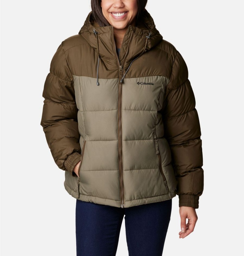 Olive Women\'s Columbia Pike Lake II Insulated Puffer Jacket | DUNGM-4756