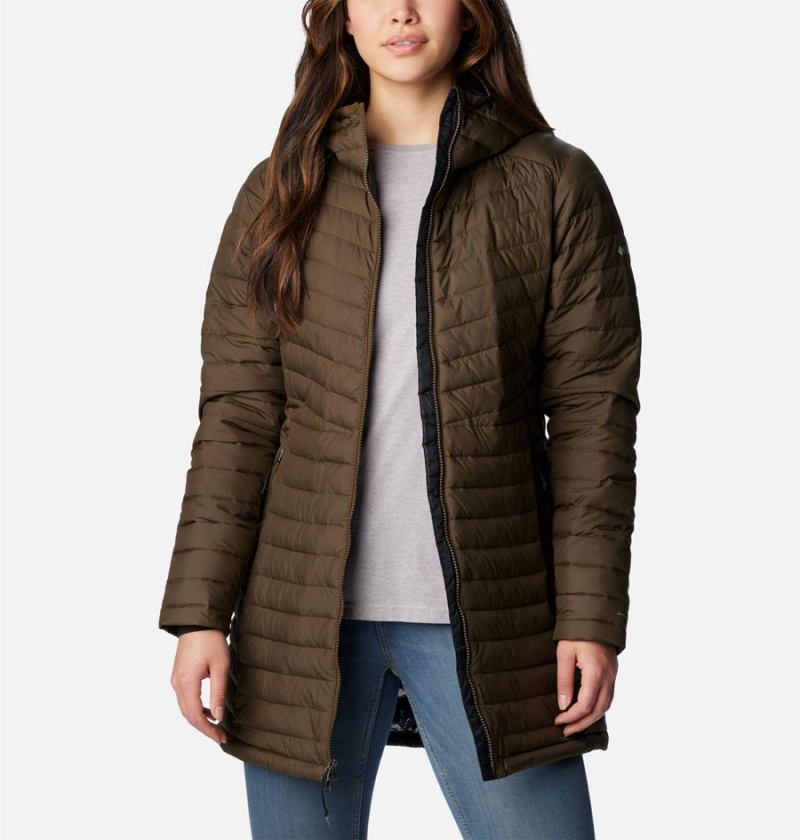 Olive Women's Columbia Slope Edge Mid Coats | ITMJC-8376