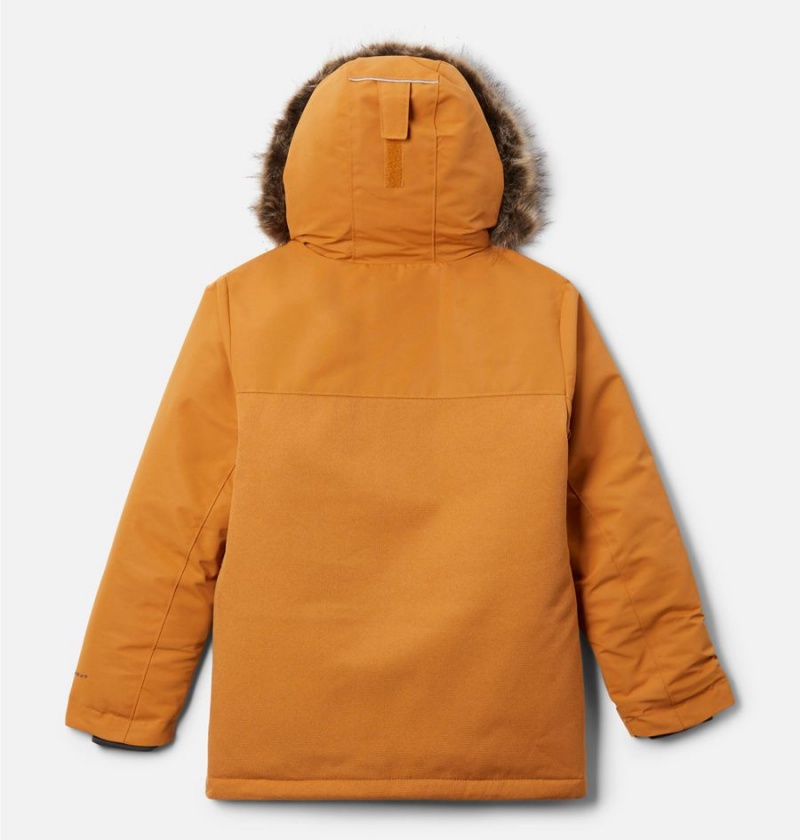 Orange Kids' Columbia Boundary Bay Down Parka Jacket | CJWEG-3594