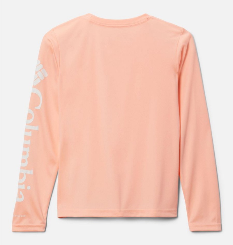 Orange Kids' Columbia PFG Tidal Long Sleeve T-Shirt | HCYOR-6389