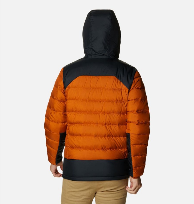 Orange Men's Columbia Autumn Park Hooded Insulated Puffer Jacket | OGHRL-2935