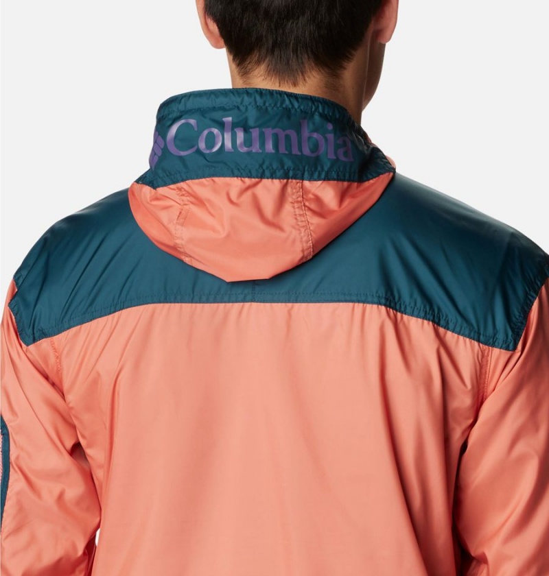 Orange Men's Columbia Challenger Windbreaker | FDNCJ-1248