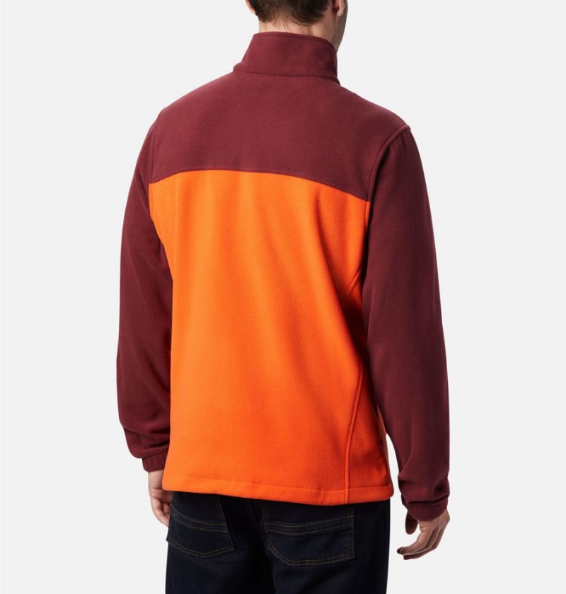 Orange Men's Columbia Collegiate Flanker III - Virginia Tech Fleece Jacket | WAIRX-8642