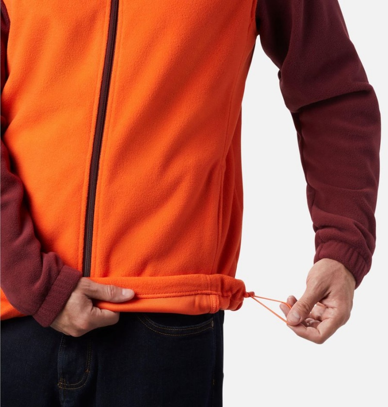 Orange Men's Columbia Collegiate Flanker III - Virginia Tech Fleece Jacket | WAIRX-8642