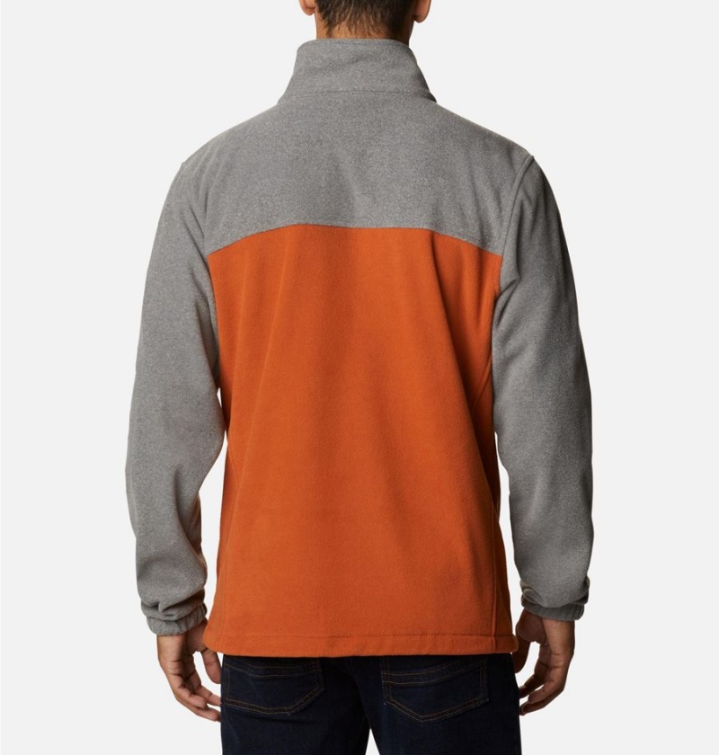 Orange Men's Columbia Collegiate Flanker III - Texas Fleece Jacket | OJRKW-0361