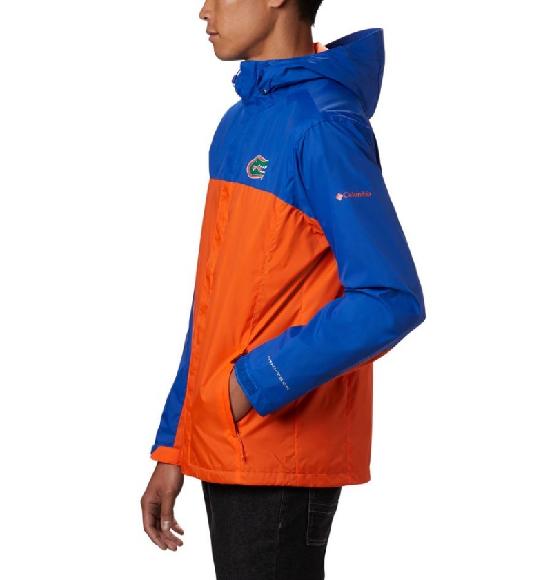 Orange Men's Columbia Collegiate Glennaker Storm - Florida Rain Jacket | NHYRJ-2576