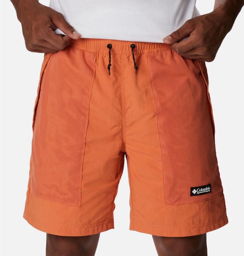 Orange Men's Columbia Deschutes Valley Reversible Shorts | WQMBA-4253