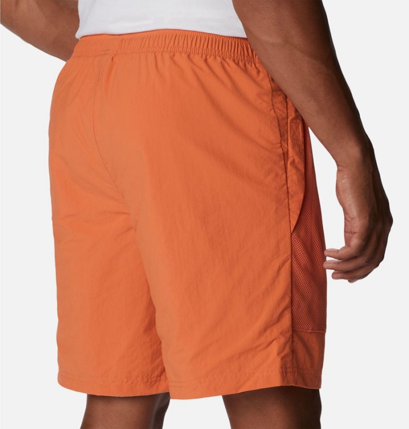 Orange Men's Columbia Deschutes Valley Reversible Shorts | WQMBA-4253