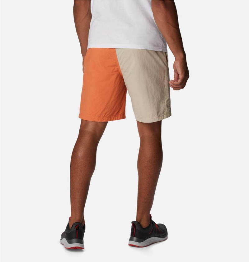 Orange Men's Columbia Deschutes Valley Reversible Shorts | WQMBA-4253