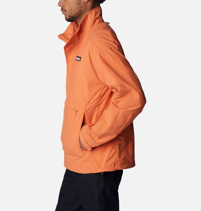 Orange Men's Columbia Deschutes Valley Wind Shell Jacket Windbreaker | JLHBE-7561