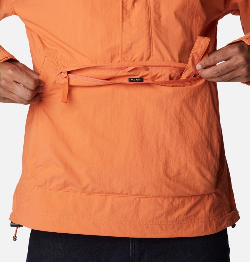 Orange Men's Columbia Deschutes Valley Wind Shell Jacket Windbreaker | JLHBE-7561