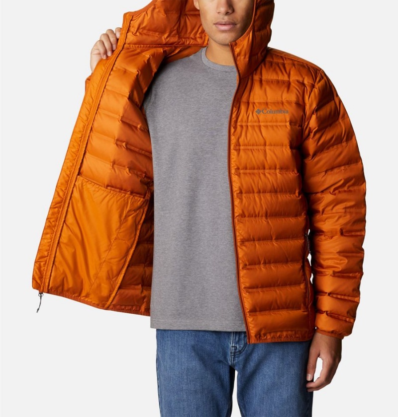 Orange Men's Columbia Lake 22 Hooded Insulated Puffer Jacket | ZBXPN-7861