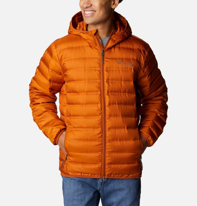 Orange Men\'s Columbia Lake 22 Hooded Insulated Puffer Jacket | ZBXPN-7861