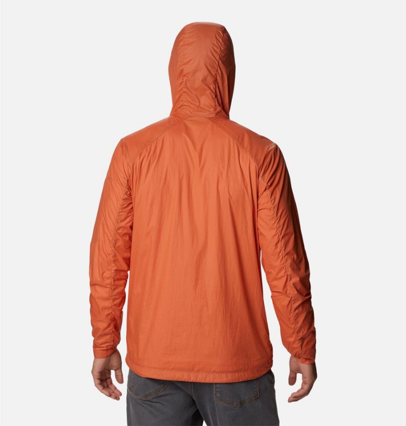 Orange Men's Columbia Loop Trail Windbreaker | OXZPI-8406