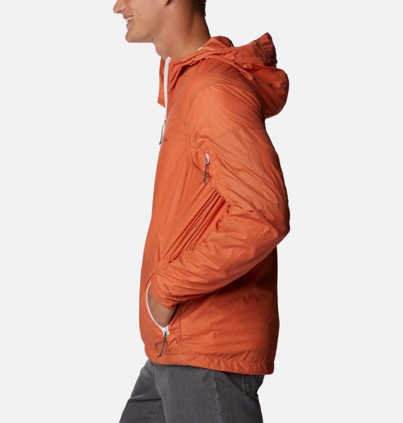 Orange Men's Columbia Loop Trail Windbreaker | OXZPI-8406