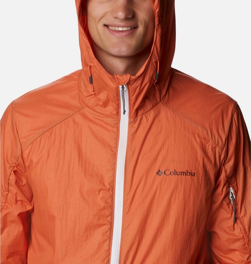 Orange Men's Columbia Loop Trail Windbreaker | OXZPI-8406