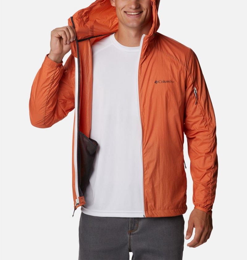 Orange Men's Columbia Loop Trail Windbreaker | OXZPI-8406