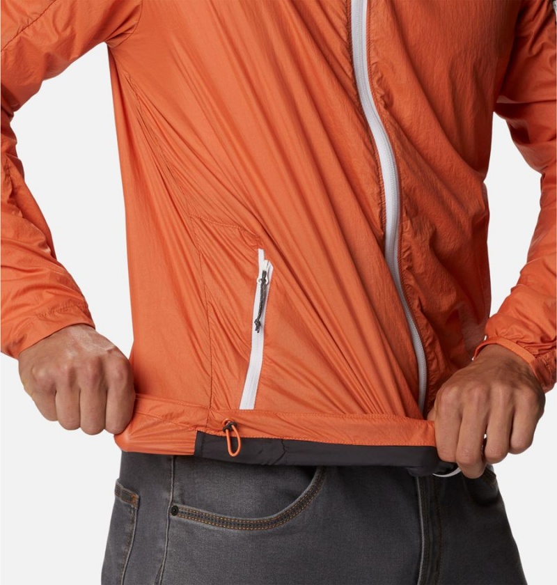 Orange Men's Columbia Loop Trail Windbreaker | OXZPI-8406