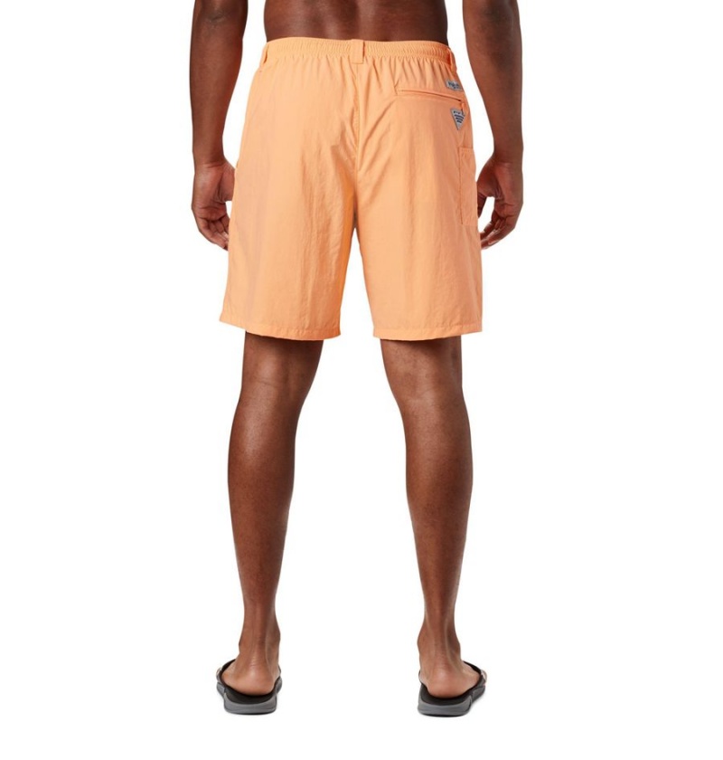 Orange Men's Columbia PFG Backcast III Water Shorts | KADVQ-7468