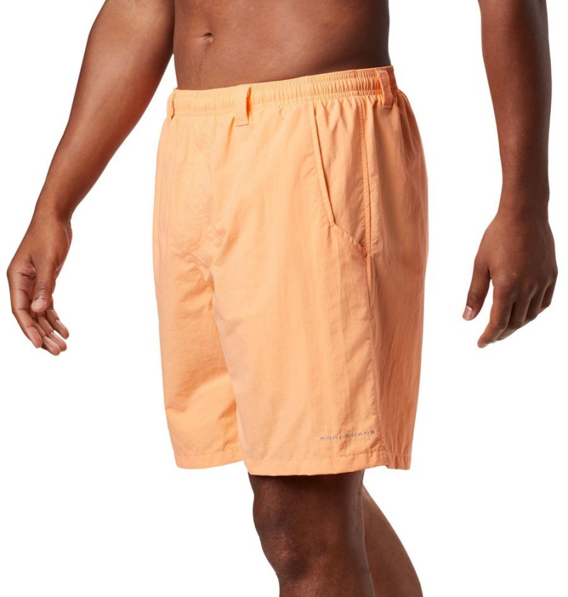 Orange Men's Columbia PFG Backcast III Water Shorts | KADVQ-7468