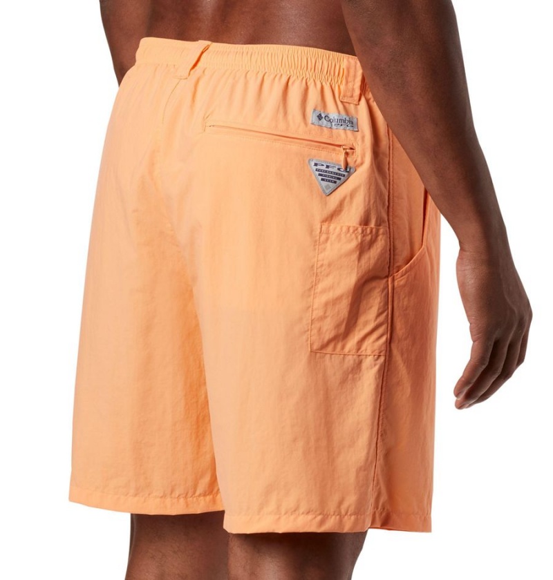 Orange Men's Columbia PFG Backcast III Water Shorts | KADVQ-7468