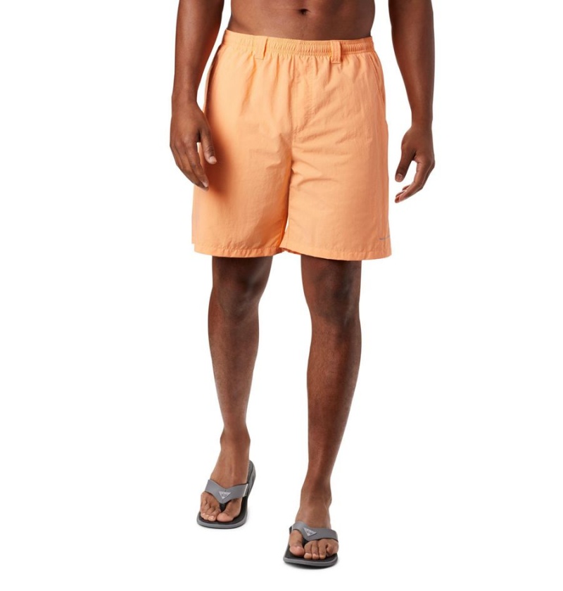 Orange Men\'s Columbia PFG Backcast III Water Shorts | KADVQ-7468