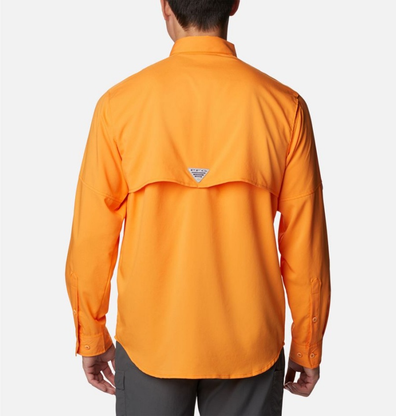 Orange Men's Columbia PFG Blood and Guts IV Woven Long Sleeve Shirt | VSYUO-8214