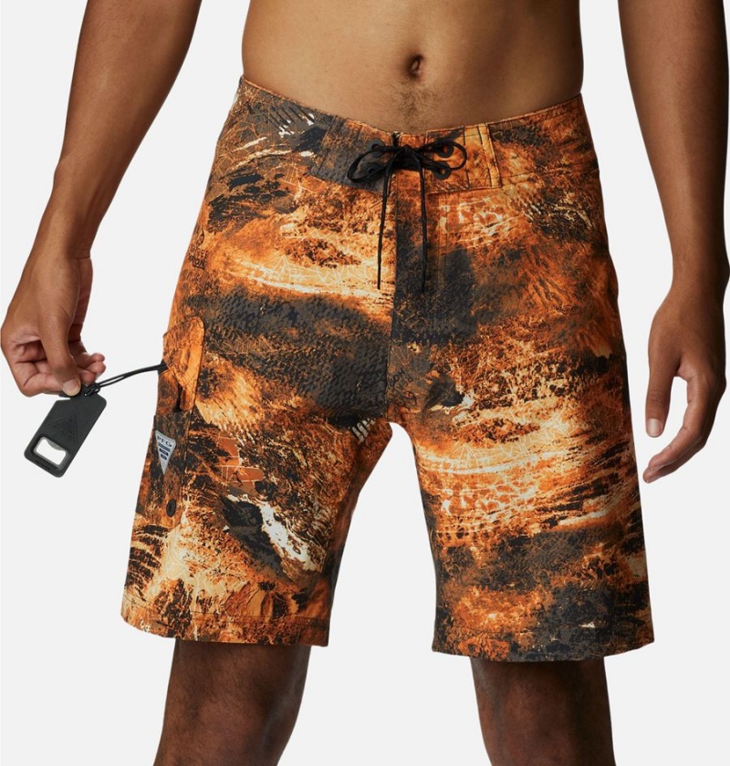 Orange Men's Columbia PFG Offshore II Board Shorts | RUTWG-8067