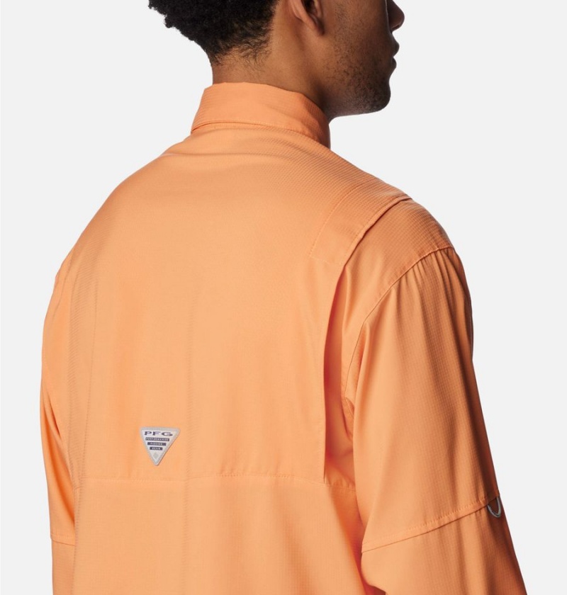 Orange Men's Columbia PFG Tamiami II Long Sleeve Shirt | LERBJ-4791