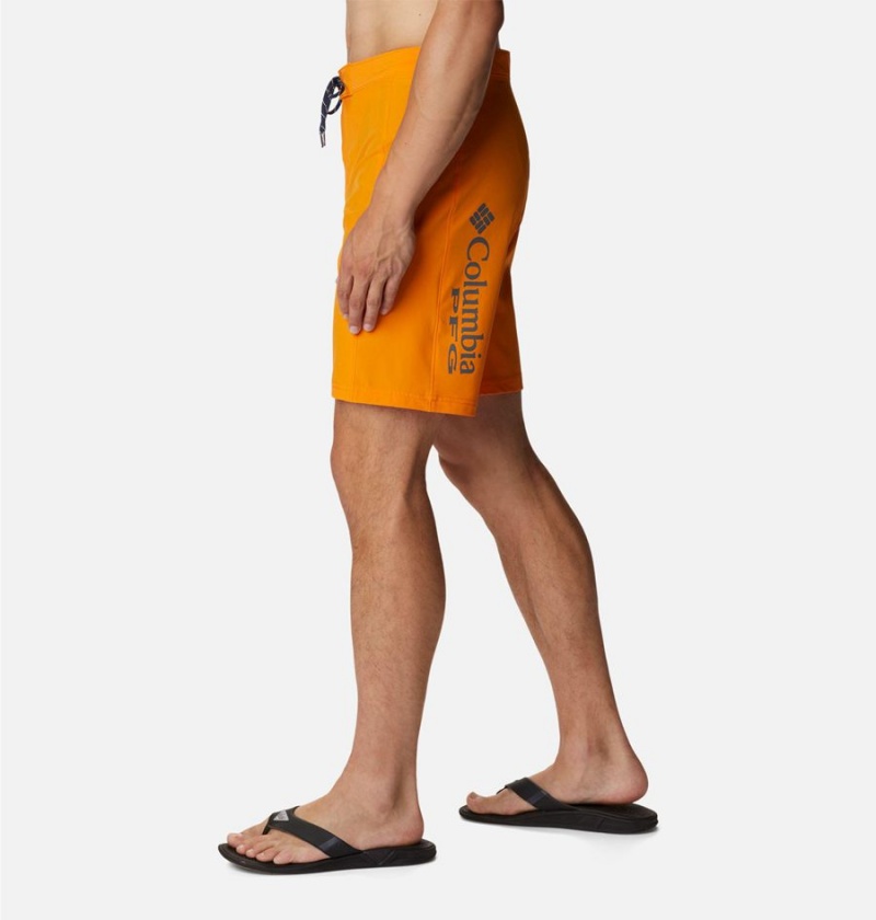 Orange Men's Columbia PFG Terminal Tackle Board Shorts | AGFTR-6853