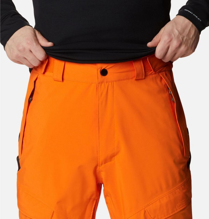 Orange Men's Columbia Powder Stash Ski Pants | QESDV-5924