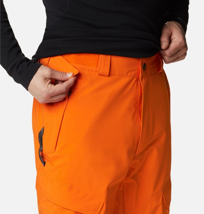 Orange Men's Columbia Powder Stash Ski Pants | QESDV-5924