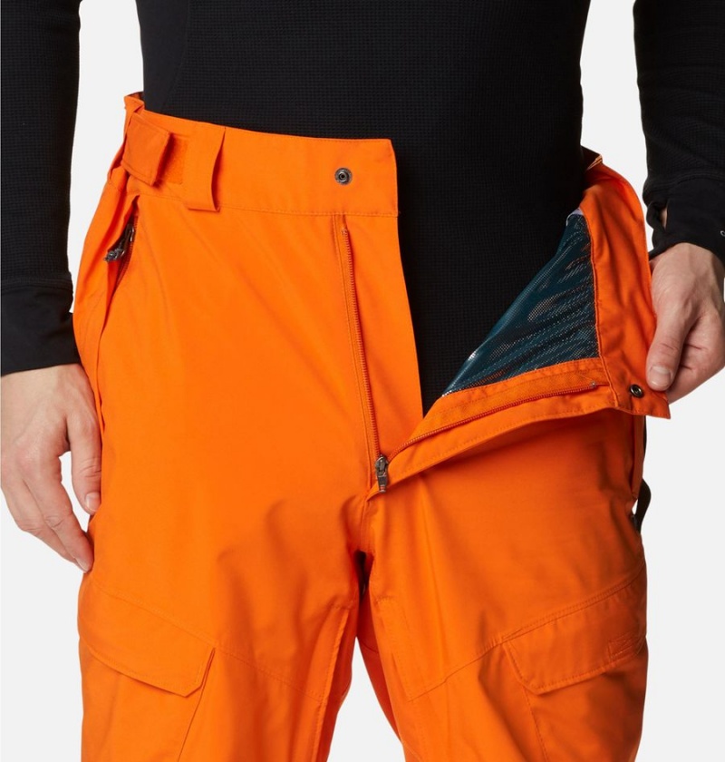 Orange Men's Columbia Powder Stash Ski Pants | QESDV-5924