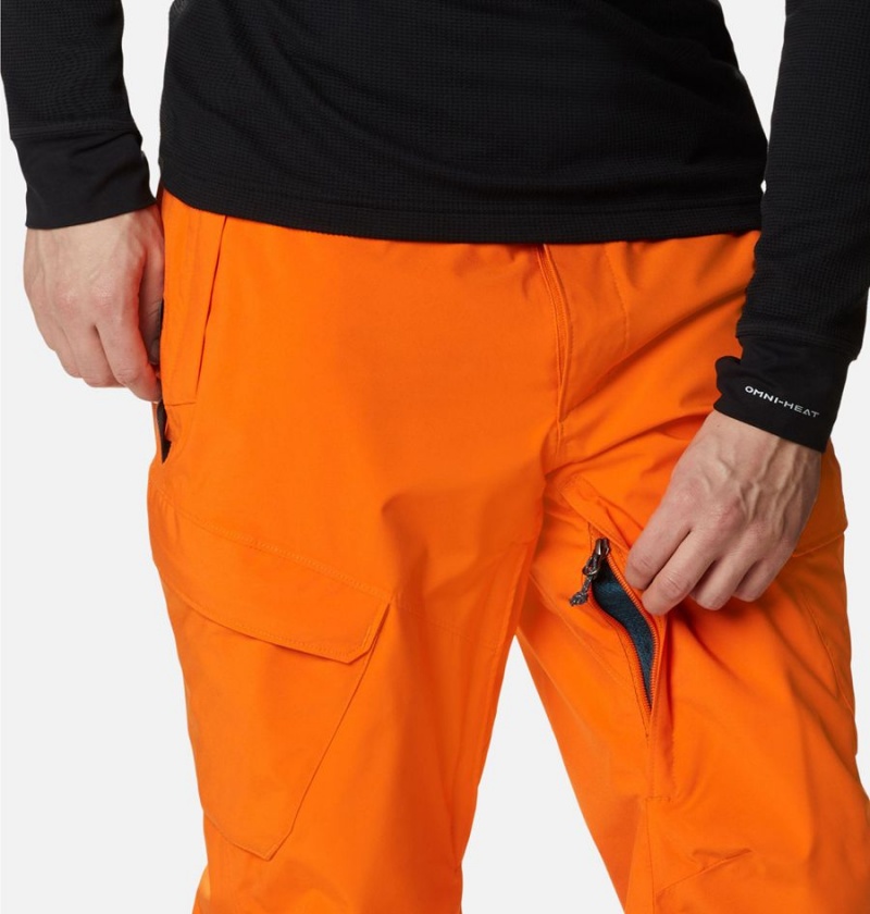 Orange Men's Columbia Powder Stash Ski Pants | QESDV-5924