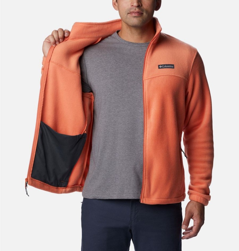 Orange Men's Columbia Steens Mountain 2.0 Full Zip Fleece Jacket | HSKRJ-4219