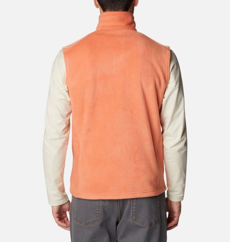 Orange Men's Columbia Steens Mountain Fleece Vest | BGKLM-1837