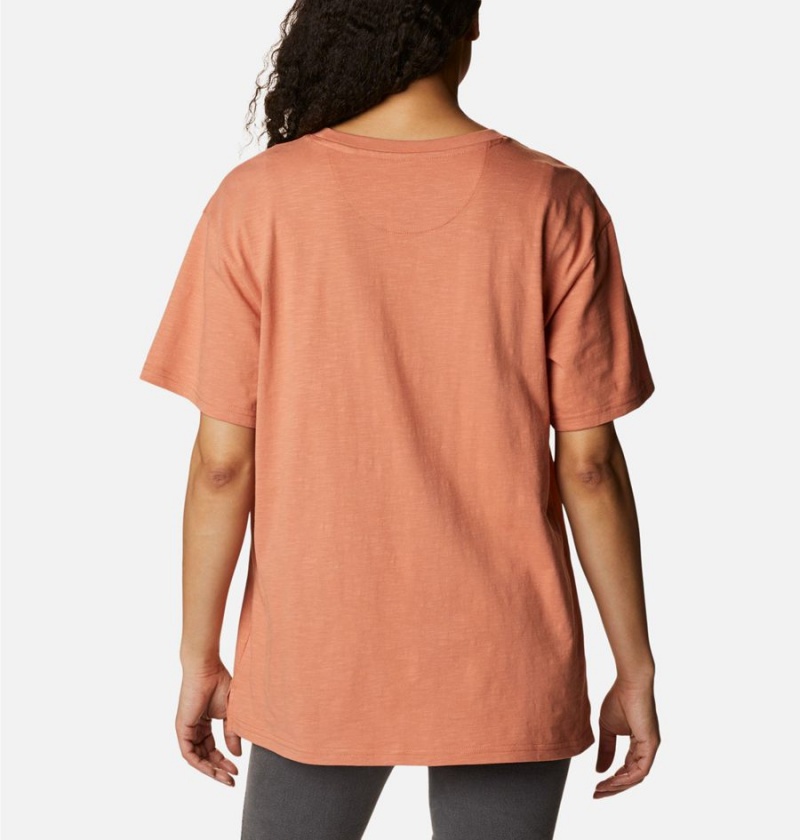 Orange Women's Columbia Break It Down T-Shirt | DRFMN-8175