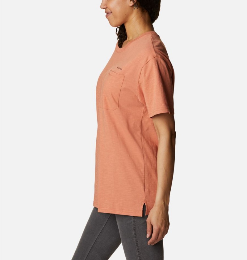 Orange Women's Columbia Break It Down T-Shirt | DRFMN-8175