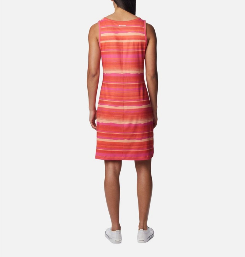 Orange Women's Columbia Chill River Printed Dress | SPDUR-7120